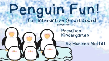 Preview of Penguin Fun Preschool and Kindergarten for Interactive SmartBoard (Notebook 11)
