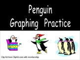 Penguin Graphing Practice for Kindergarten