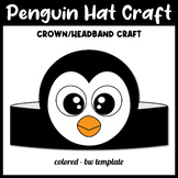 Penguin Hat Craft | Arctic Animal Headband/Crown Printable