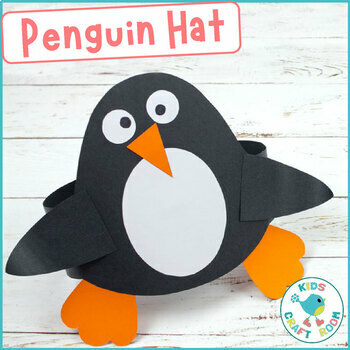 Preview of Penguin Hat Craft - Winter Craft - Penguin Craft - Penguin Activity
