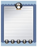 Penguin, Ice, and Antarctic Theme Paper (Elementary or Middle)