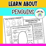 Penguin Learning Unit - Penguin Awareness Fun Facts Projec