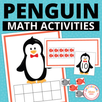 Preview of January Winter Preschool & Kindergarten Penguin Math Activities - Counting 1-20
