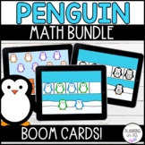 Penguin Math Digital Boom Cards™ for Winter | Kindergarten