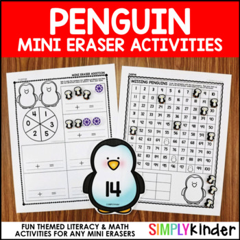 Snowman Mini Eraser Activities - Simply Kinder