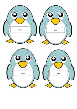 Preview of Penguin Name Tags