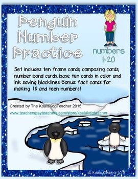Preview of Penguin Number Practice 1-20