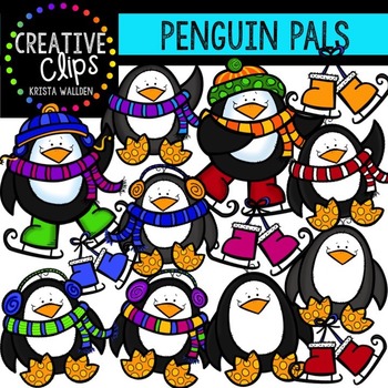 Preview of Penguin Clipart Pals {Creative Clips Clipart}