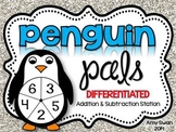 Penguin Pals DIFFERENTIATED Addition & Subtraction Spinner Games
