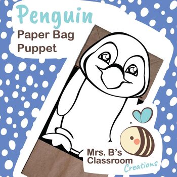 Preview of Penguin Paper Bag Puppet