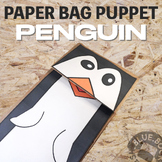 Penguin Paper Bag Puppet Craft- Winter Activity - Antarcti