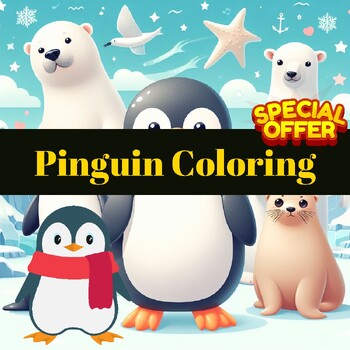 Preview of Penguin Parade: A Collection of Penguin Coloring Pages for Kids