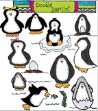 Penguin Parade COMOB Clipart Set