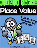 Penguin Place Value Games K-2
