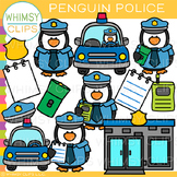 Penguin Police Officer Clip Art - Community Helper Clip Art