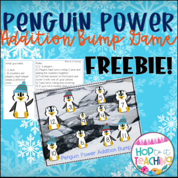 Preview of Penguin Power Addition Bump Game