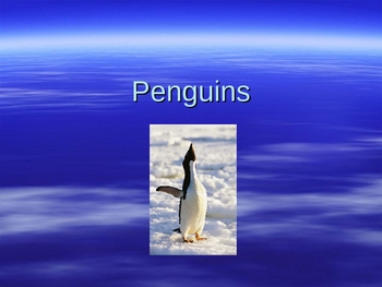 Preview of Penguin Power Point