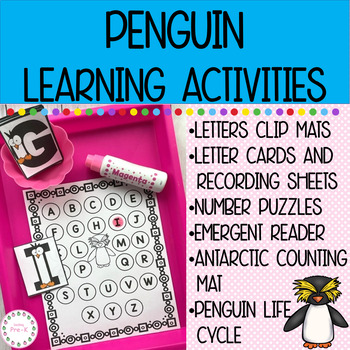 Penguin Learning Activities For PreK and Preschool | TPT