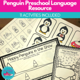 Penguin Preschool Language Activities for Speech Therapy