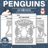 Penguin Quotes Cut And Paste Coloring Pages - Fun Winter A