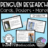 Penguin Research Activity: Cards, Posters, & More! -- [1st, 2nd, 3rd, 4th Grade]