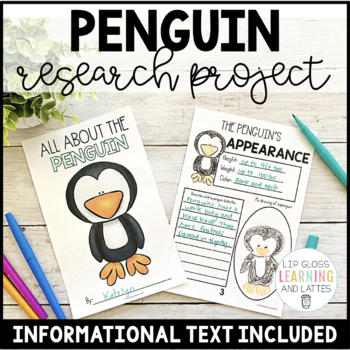 Preview of Penguin Unit | Penguin Research and Writing Activities