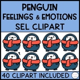 Penguin SEL Feelings and Emotions Emoji and CLIPART: Winter theme