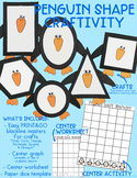Penguin Shape Craft & Activity