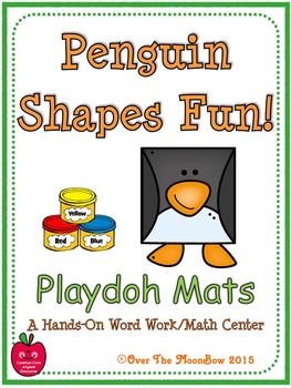 Preview of Penguin Shapes Fun! Playdoh Activity Pack
