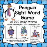 Penguins Sight Word Game