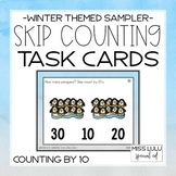 Penguin Skip Counting by 10 Task Cards {Freebie}
