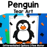 Penguin Tear Art Craft | Winter Craft | Fine Motor