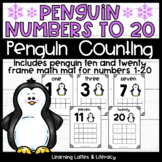$1 DEAL Penguin Ten Frames Counting Math Numbers 1-20 Janu