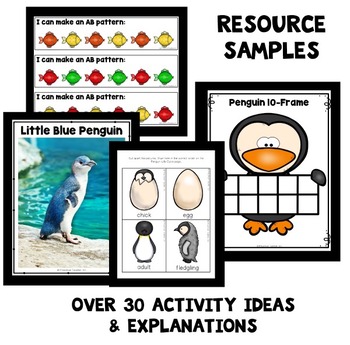 Penguin Theme Preschool Lesson Plans by ECEducation101 | TpT
