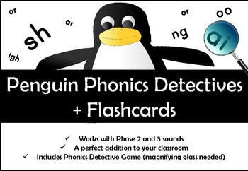 Preview of Penguin Phonics Detectives and Game