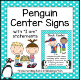 Penguin Themed Center Signs
