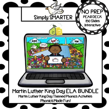 Preview of Martin Luther King Day Themed ELA Pear Deck Google Slides Add-On BUNDLE
