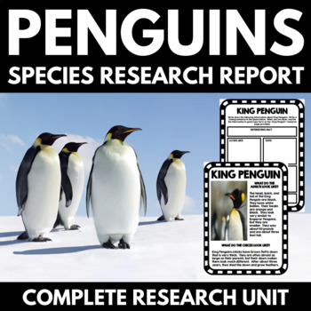 Preview of Penguin Unit | Research Project | Reading Passages | Student Research Booklet