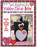Penguin Valentine Craft for Box or Bag Cover