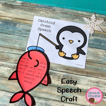 Preview of Winter Speech Therapy Penguin Craft Activities: Questions Following Directions
