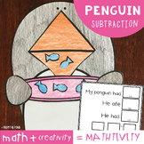 Penguin {Winter} Subtraction Craft Activity