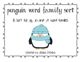 Penguin Word Family Sort