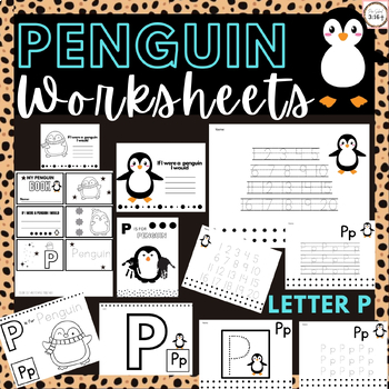 Penguin Worksheets| Letter P Worksheets| Letter P Craft| Penguin Craft ...