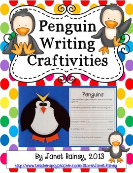 Preview of Penguin Research, Report Writing, & Craftivities (Informational Text Included)