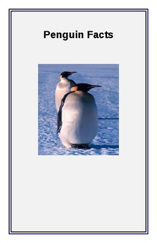 Preview of Penguin facts