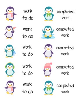 Preview of Penguin "work" labels