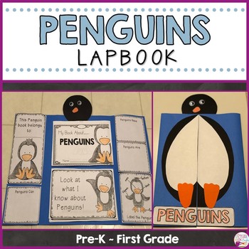 Penguins Lapbook by The Picture Book Cafe | Teachers Pay Teachers