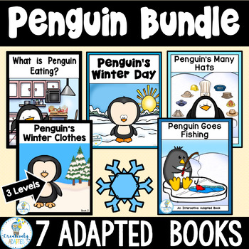 Preview of Penguins Adapted Book Bundle (PreK-2-ELL-SPED)