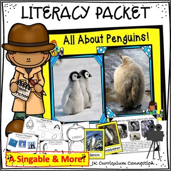 Preview of Penguins: Non-fiction Unit for 1st and 2nd Grade - All About Penguins