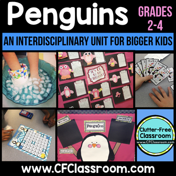 Preview of PENGUIN ACTIVITIES All About Penguins Unit Integrated Literacy Math Science
